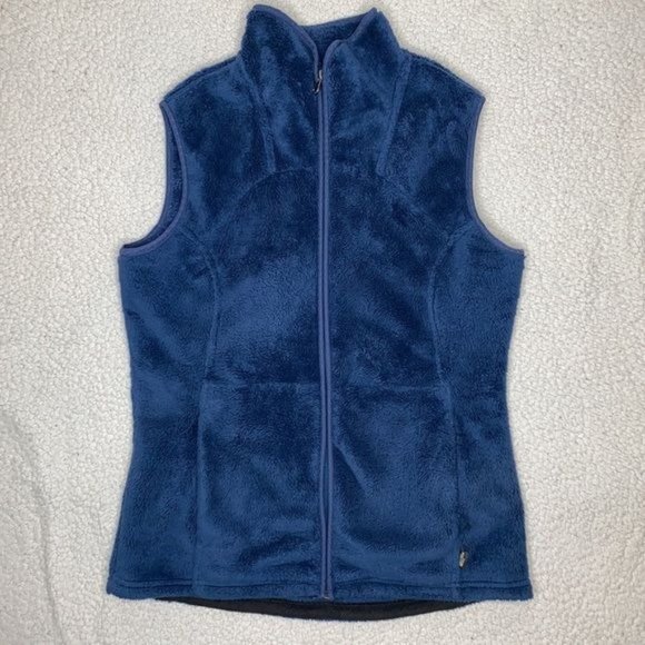 The North Face Jackets & Blazers - The North Face Fuzzy Blue Fleece Vest: Size Small